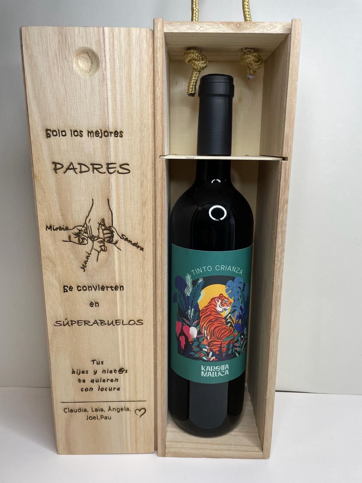 CAJA DE VINO PERSONALIZADA