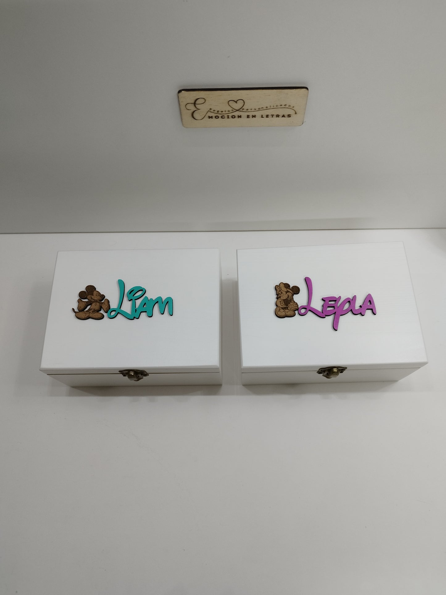 Cajas de madera personalizadas infantiles, cajas de madera personalizadas, regalos infantiles personalizados, regalos inspirados en Disney