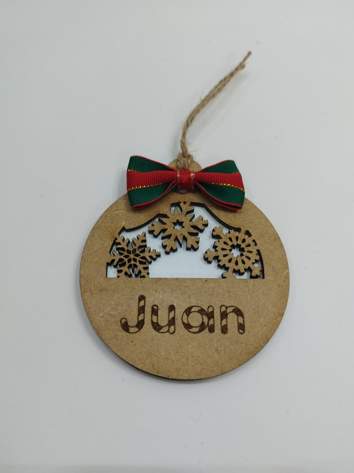 BOLA DE NAVIDAD NIEVE PERSONALIZADA