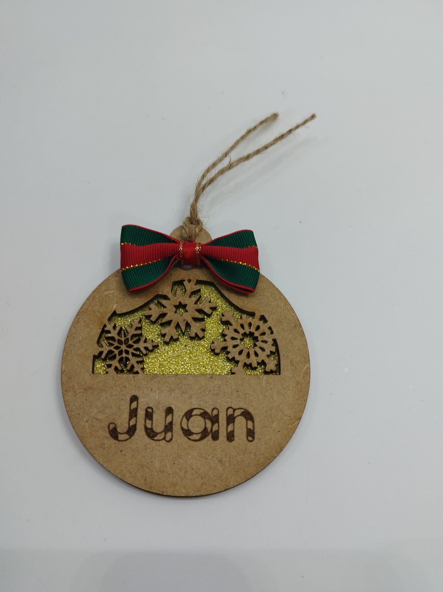 BOLA DE NAVIDAD NIEVE PERSONALIZADA