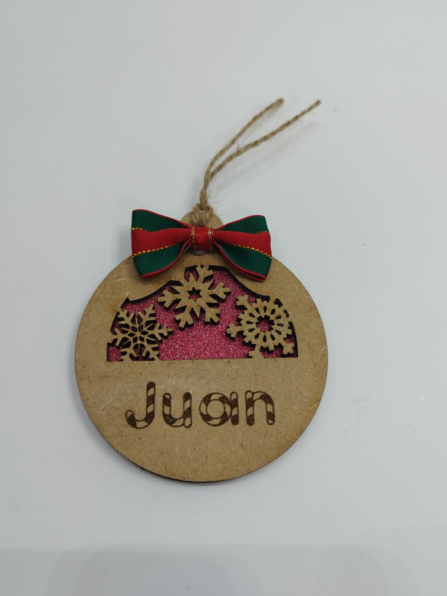 BOLA DE NAVIDAD NIEVE PERSONALIZADA