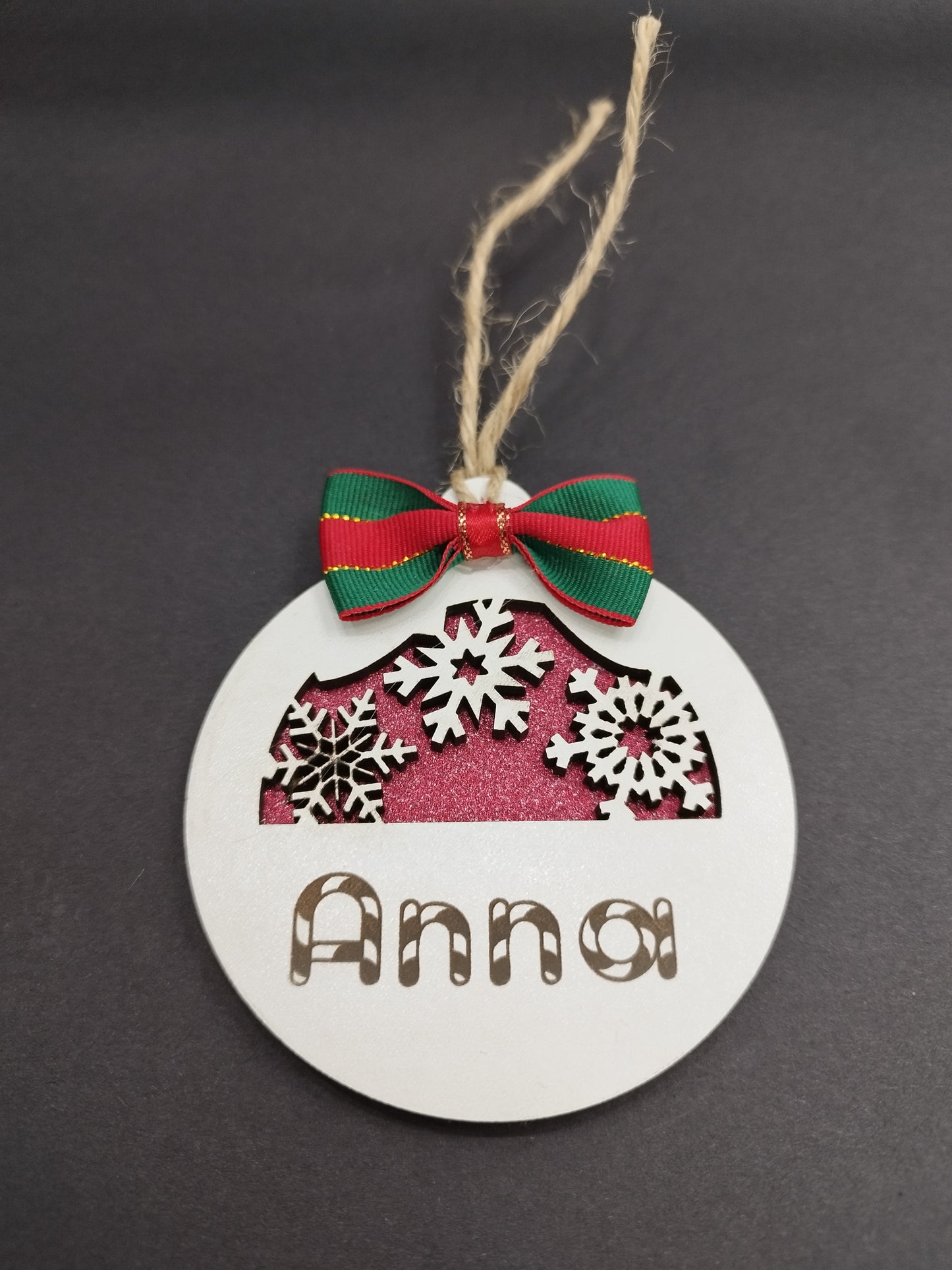 BOLA DE NAVIDAD NIEVE PERSONALIZADA