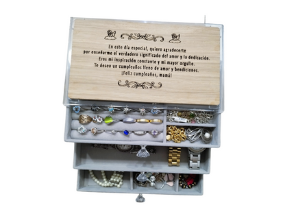 JOYERO DE TERCIOPELO PERSONALIZADO