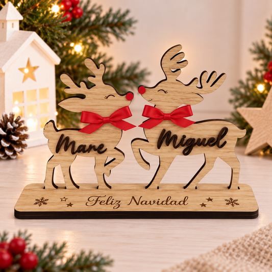 reno de Navidad personalizado, renos de Navidad personalizados, renos de madera personalizados, decoración navideña personalizada, decoración de Navidad en madera, adorno de Navidad personalizado, adorno navideño de madera, renos con nombres, reno personalizado con nombre, familia de renos personalizada, renos navideños con nombres, decoración navideña familiar, decoración Navidad familiar, regalo de Navidad personalizado, regalo navideño original, regalo personalizado para Navidad, decoración de Navidad pa