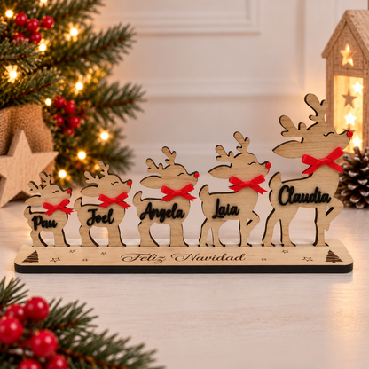 reno de Navidad personalizado, renos de Navidad personalizados, renos de madera personalizados, decoración navideña personalizada, decoración de Navidad en madera, adorno de Navidad personalizado, adorno navideño de madera, renos con nombres, reno personalizado con nombre, familia de renos personalizada, renos navideños con nombres, decoración navideña familiar, decoración Navidad familiar, regalo de Navidad personalizado, regalo navideño original, regalo personalizado para Navidad, decoración de Navidad pa