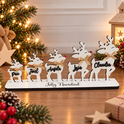 reno de Navidad personalizado, renos de Navidad personalizados, renos de madera personalizados, decoración navideña personalizada, decoración de Navidad en madera, adorno de Navidad personalizado, adorno navideño de madera, renos con nombres, reno personalizado con nombre, familia de renos personalizada, renos navideños con nombres, decoración navideña familiar, decoración Navidad familiar, regalo de Navidad personalizado, regalo navideño original, regalo personalizado para Navidad, decoración de Navidad pa