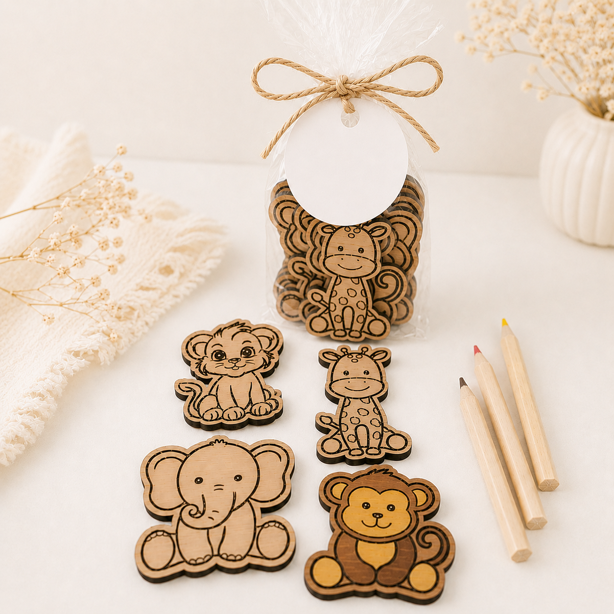 PACK DE ANIMALITOS PARA COLOREAR