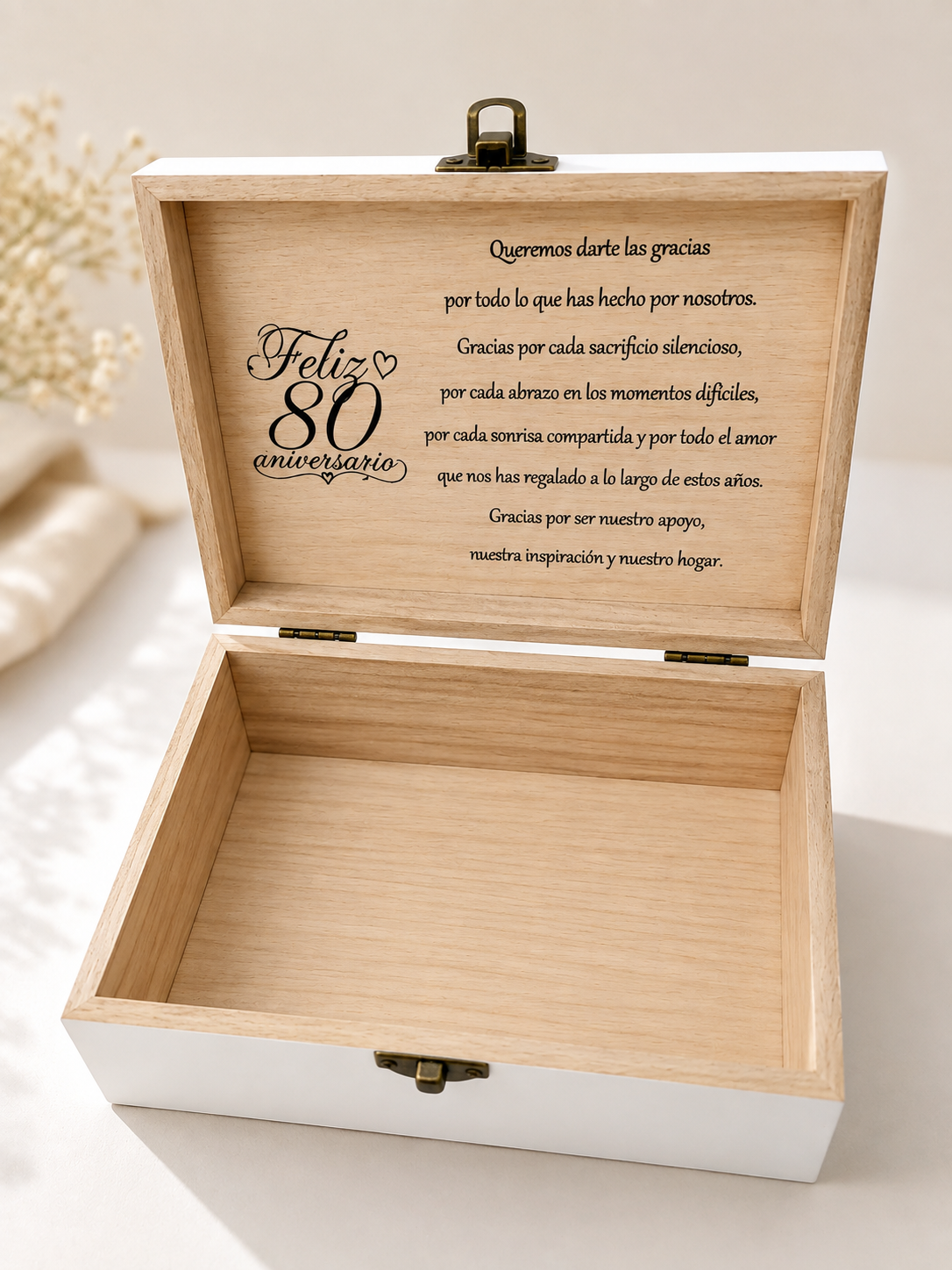 CAJA DE MADERA PERZONALIZADA  GRANDE