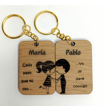 Llaveros personalizados  pareja