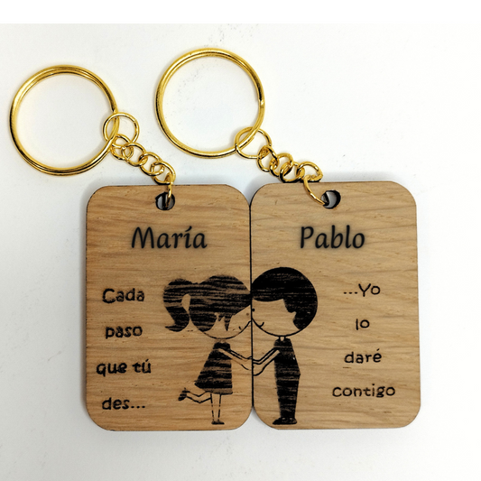 Llaveros personalizados  pareja