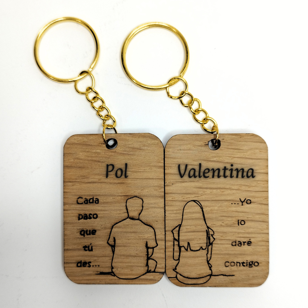 LLAVEROS PERSONALIZADOS PAREJA