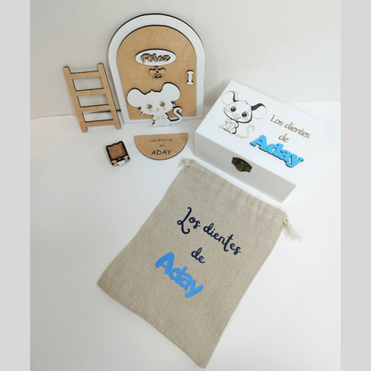CAJA DE MADERA PERSONALIZADA PARA DIENTES