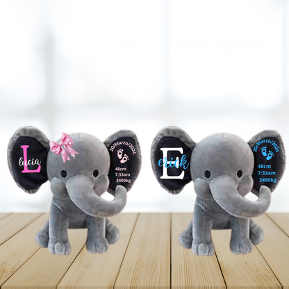 Peluche  personalizado natalicio, natalicio bebe, regalo infantil personalizado, 
