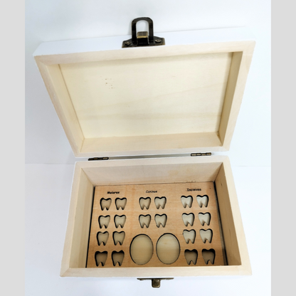 CAJA DE MADERA PERSONALIZADA PARA DIENTES
