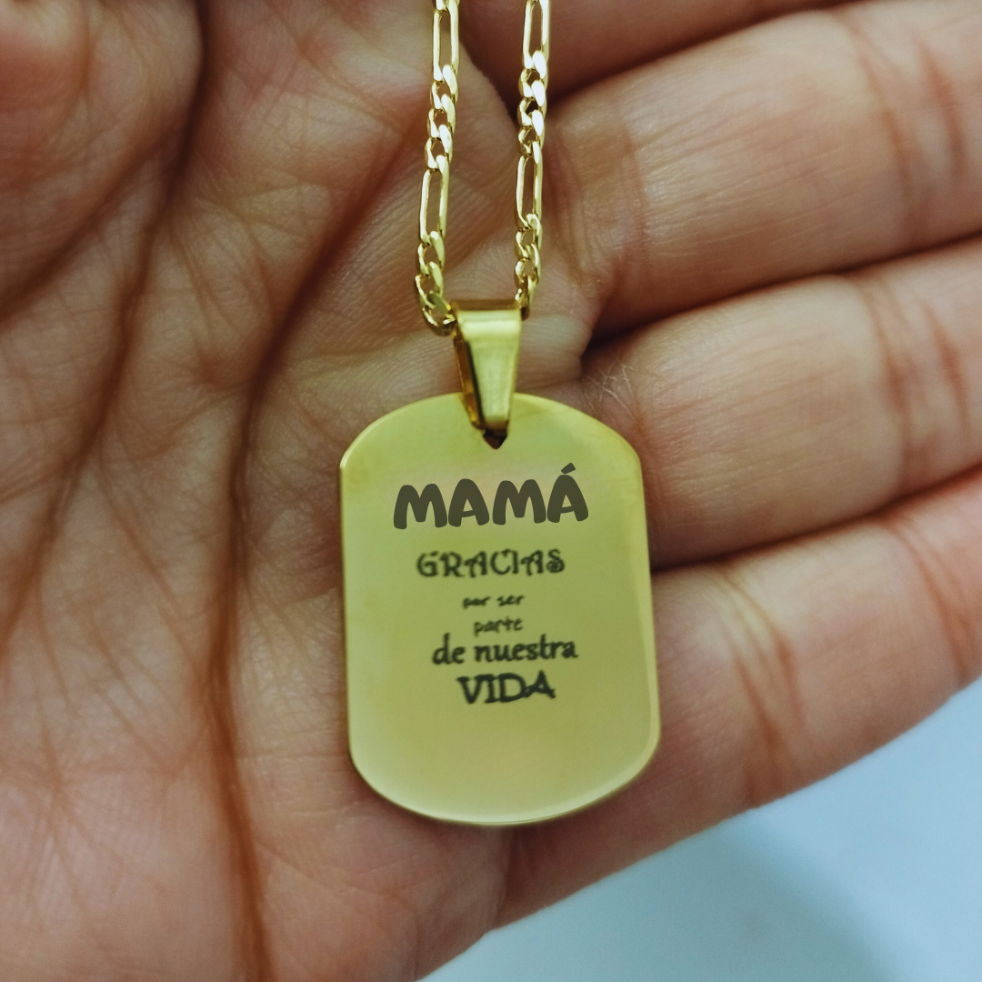 COLLAR DE ACERO PERSONALIZADO