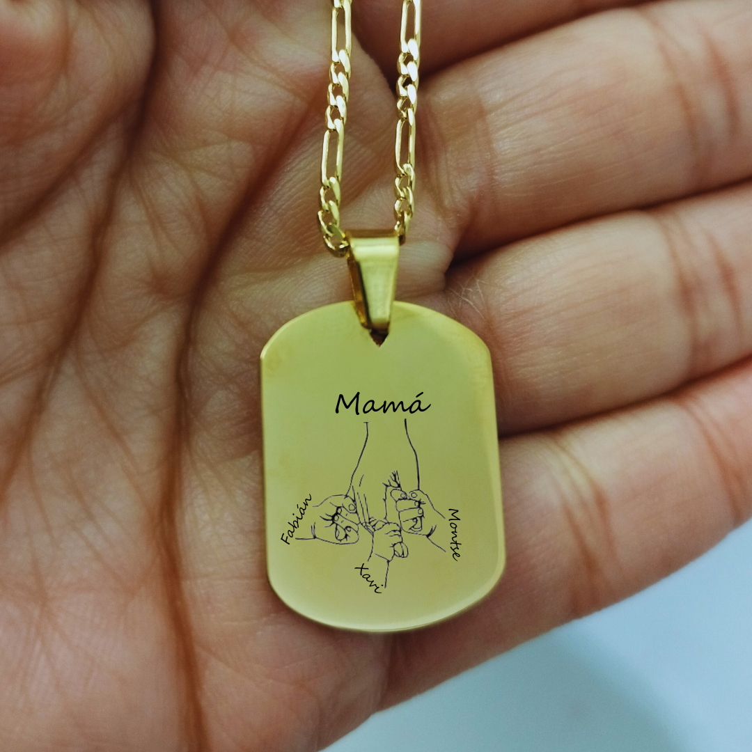 Regalo día de la madre, collar personalizado ,colgante personalizado