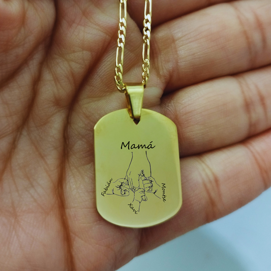 Regalo día de la madre, collar personalizado ,colgante personalizado