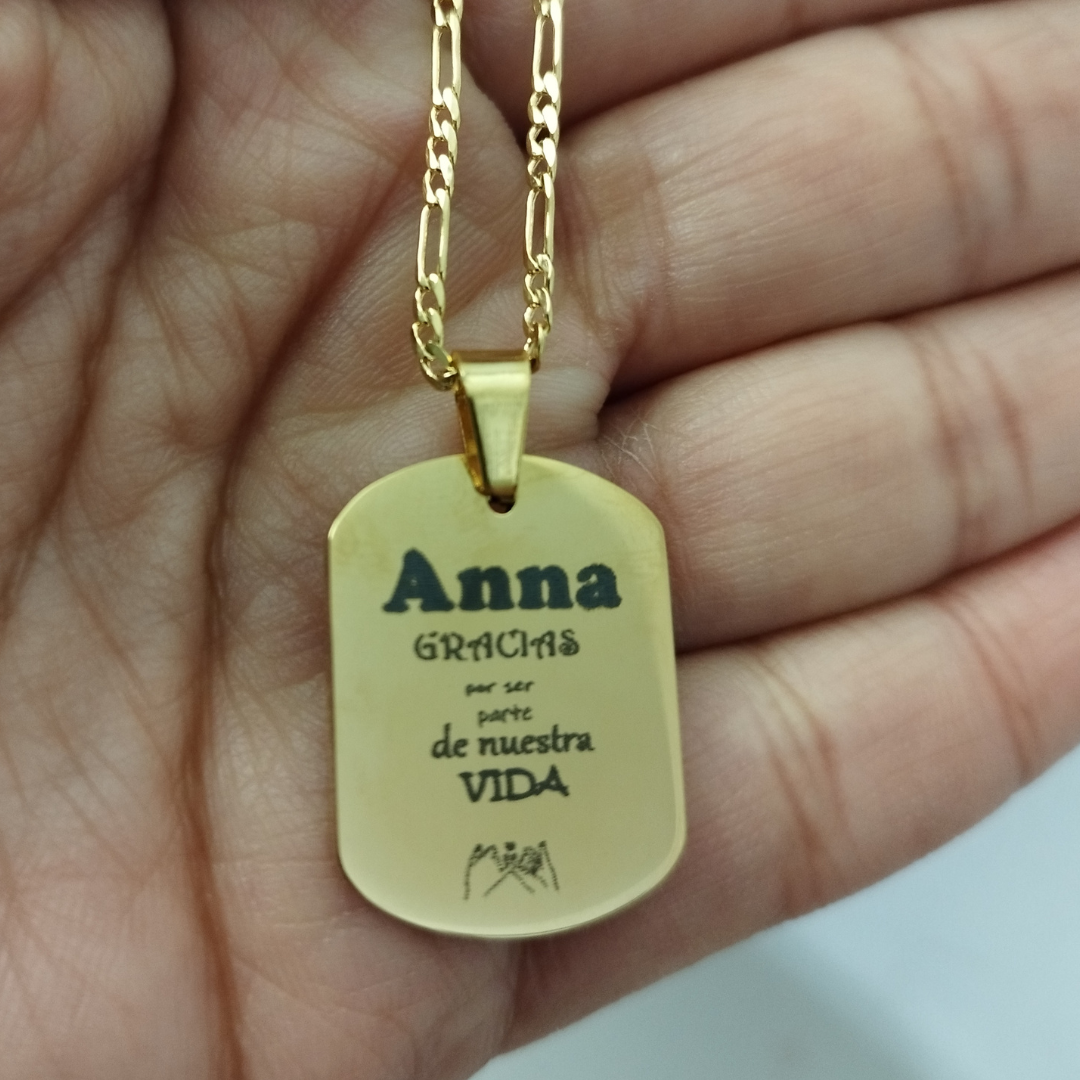 COLLAR PERSONALIZADO  de acero