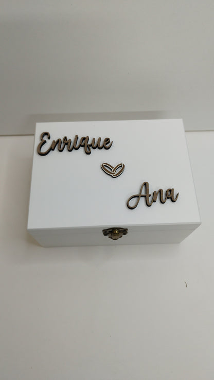 CAJA DE RELOJ  CLÁSICA BLANCA