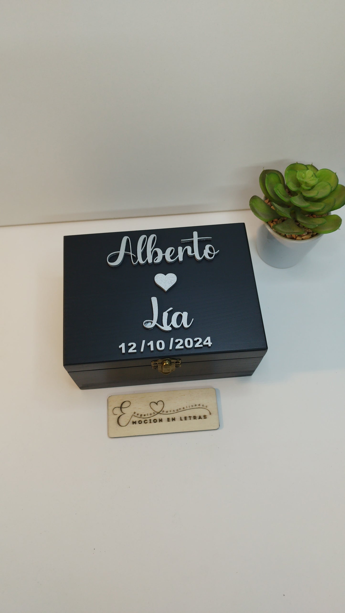 CAJA DE RELOJ PREMIUM NEGRA
