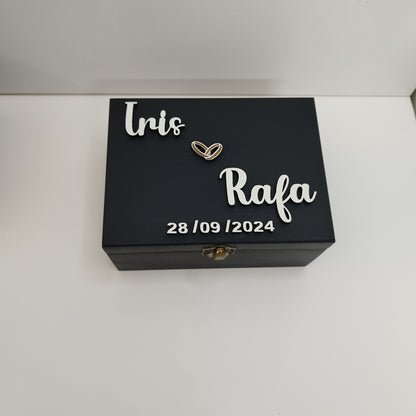 CAJA DE RELOJ PREMIUM NEGRA