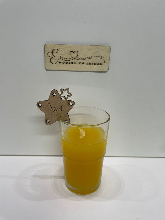MARCASITIOS PARA VASO " ESTRELLA"