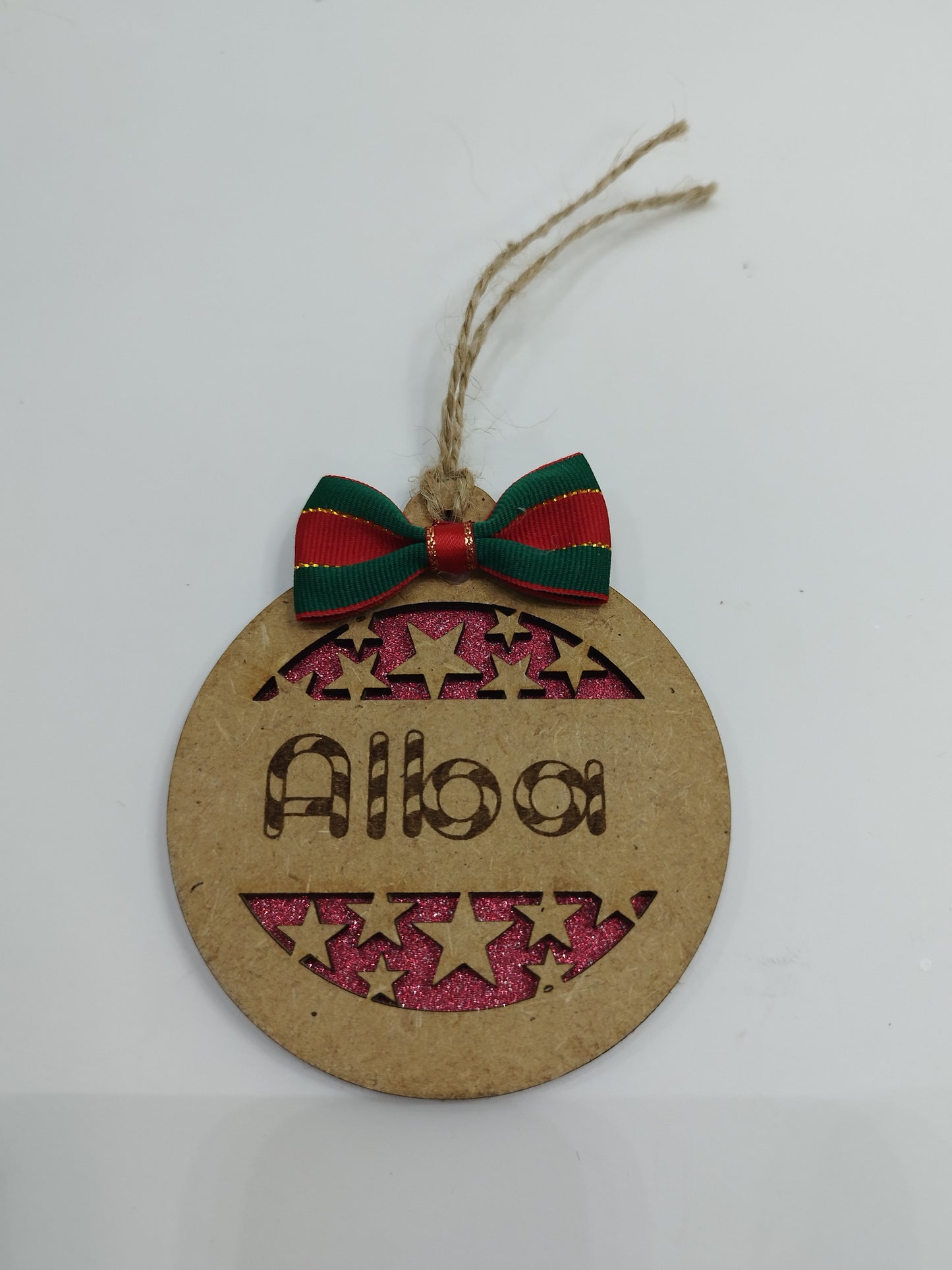 BOLA DE NAVIDAD  ESTRELLA PERSONALIZADA
