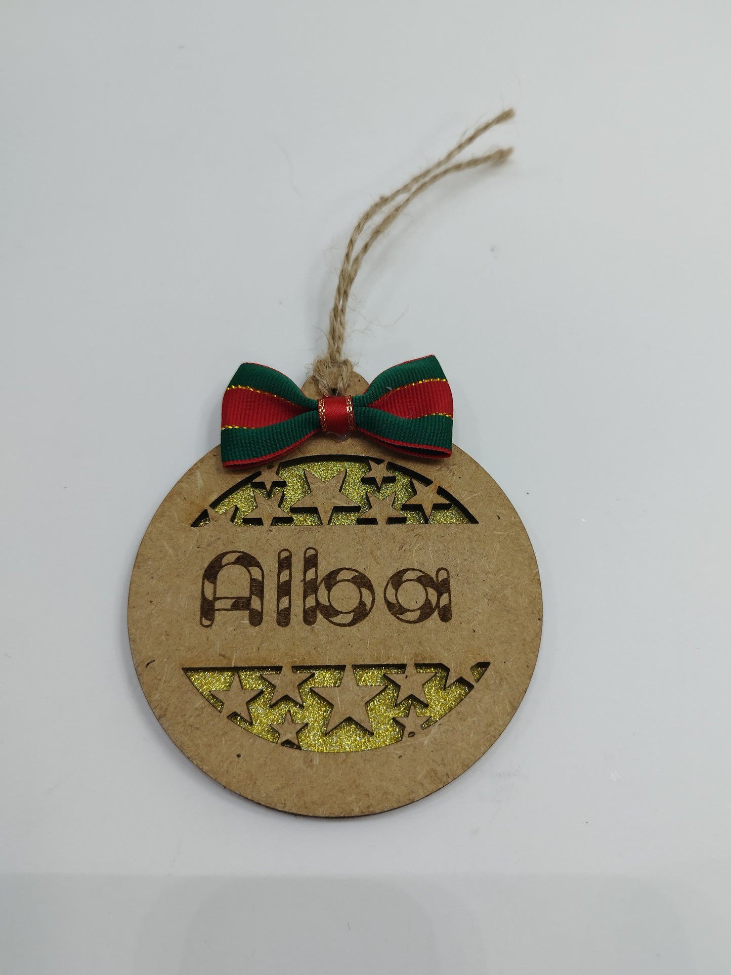 BOLA DE NAVIDAD  ESTRELLA PERSONALIZADA