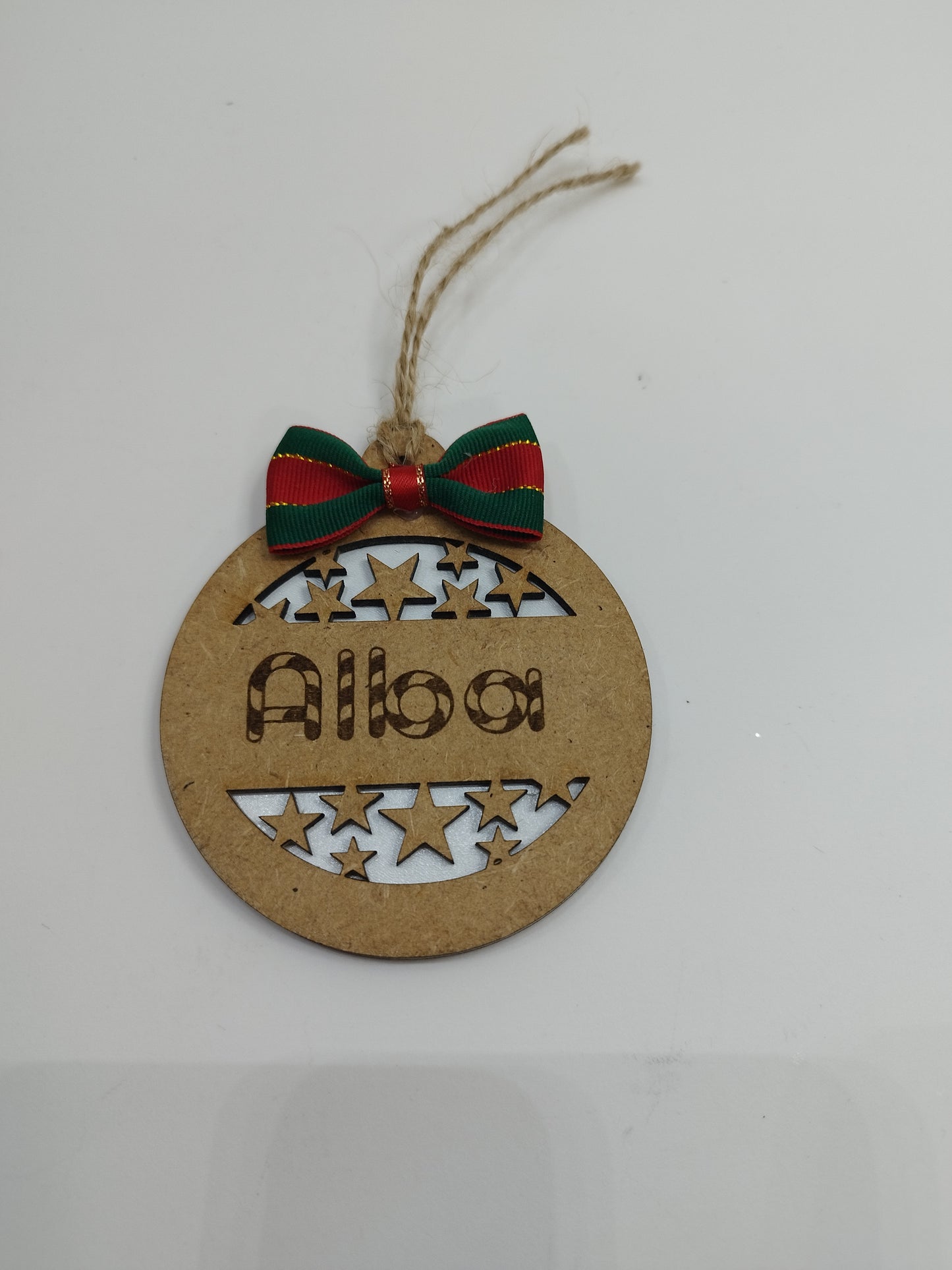 BOLA DE NAVIDAD  ESTRELLA PERSONALIZADA