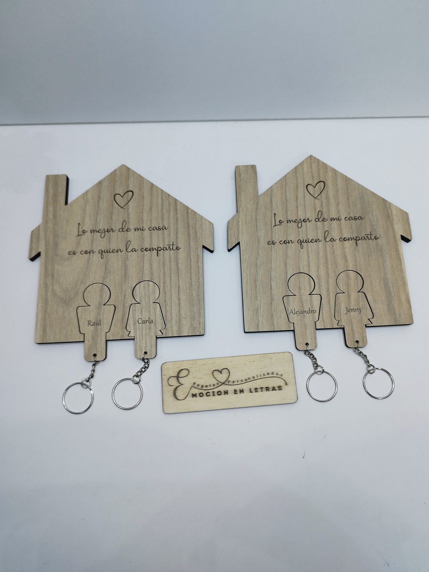 COLGADOR DE LLAVES PAREJA PERSONALIZADO