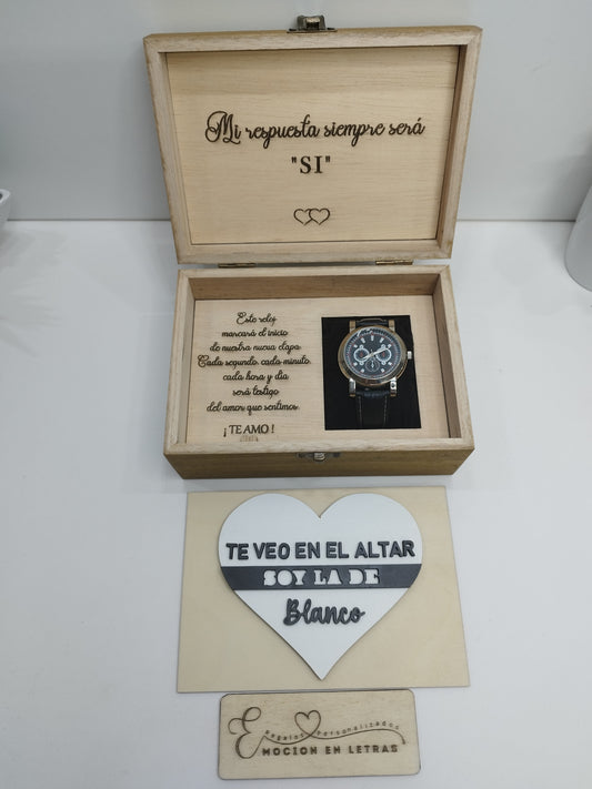 CAJA DE RELOJ PERSONALIZADA, CAJA DE COMPROMISO NOVIO , CAJA DE RELOJ PARA NOVIO, CAJA DE MADERA ,RELOJ NOVIO,CAJA RELOJ NOVIO PERSONALIZADA, CAJA REGALO RELOJ NOVIO ,CAJA PERSONALIZADA PARA RELOJ DE COMPROMISO, CAJA DE RELOJ , RELOJ , RELOJ NOVIO, BODA , REGALO NOVIO , DETALLE PARA NOVIO 