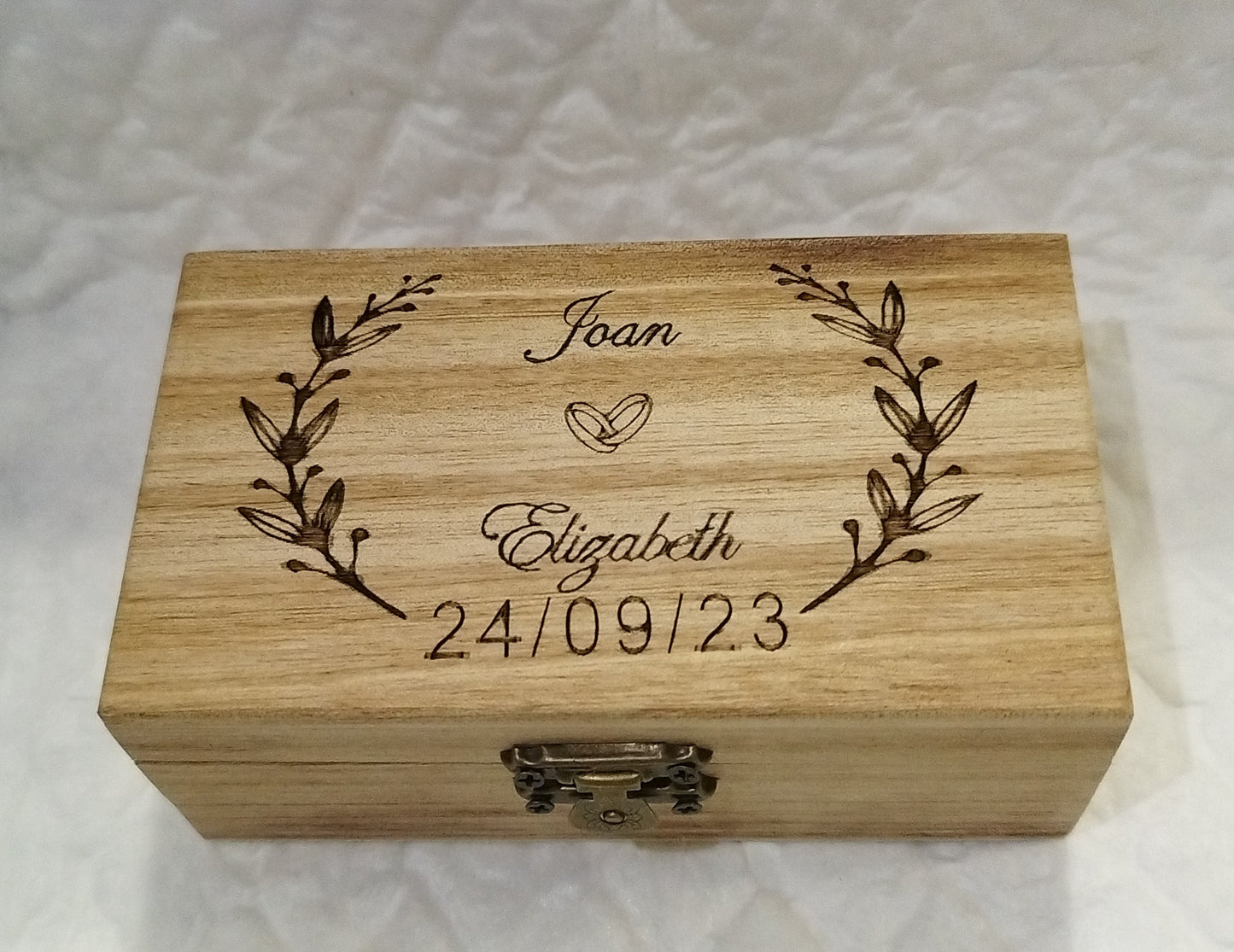 caja para anillos boda, porta alianzas, porta arras, anillos novios , caja de madera personalizada para boda