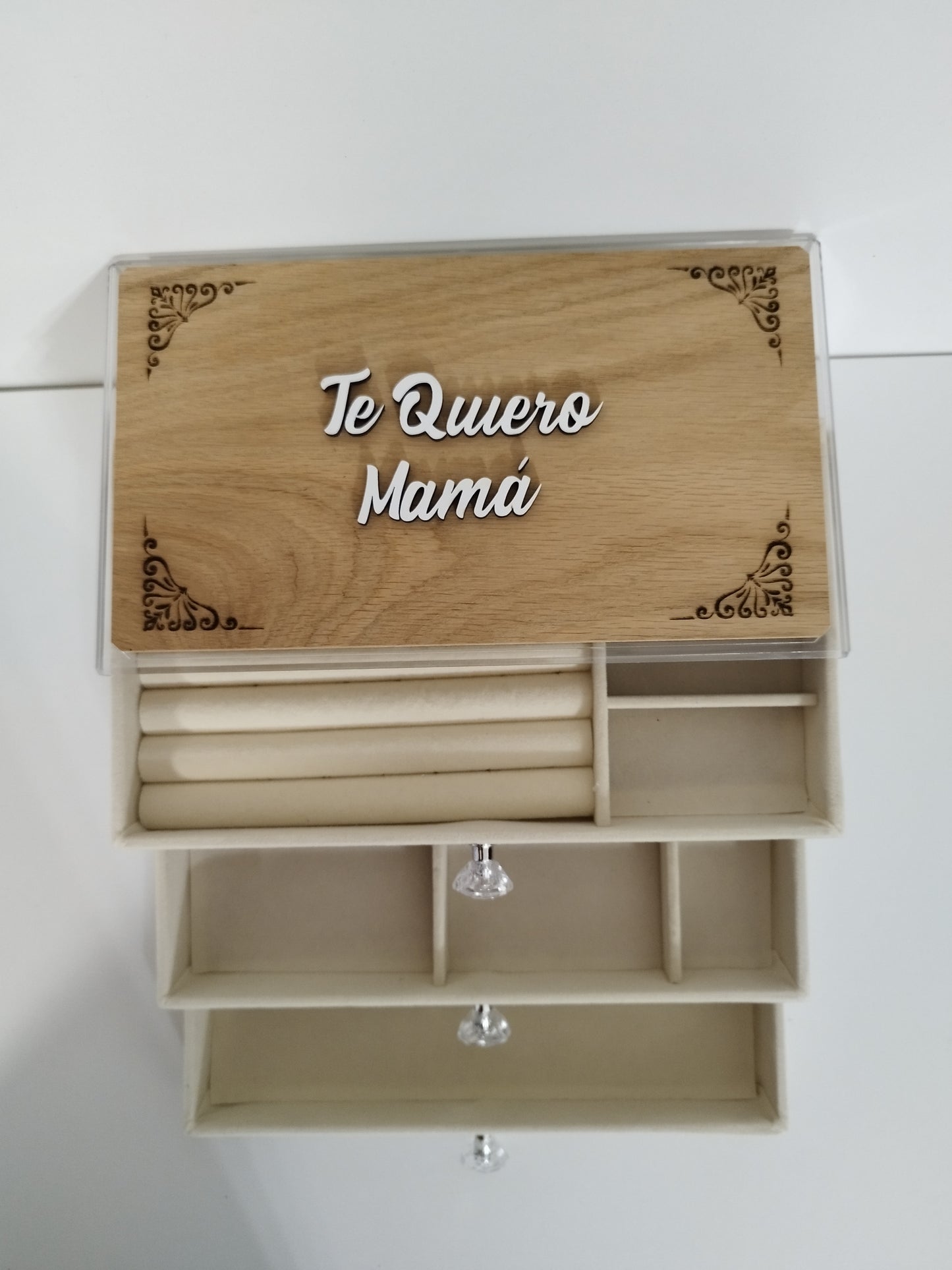 JOYERO DE TERCIOPELO PERSONALIZADO