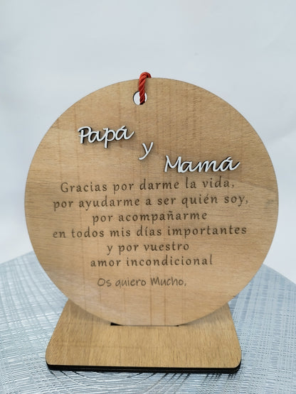 PLACA DE MADERA
