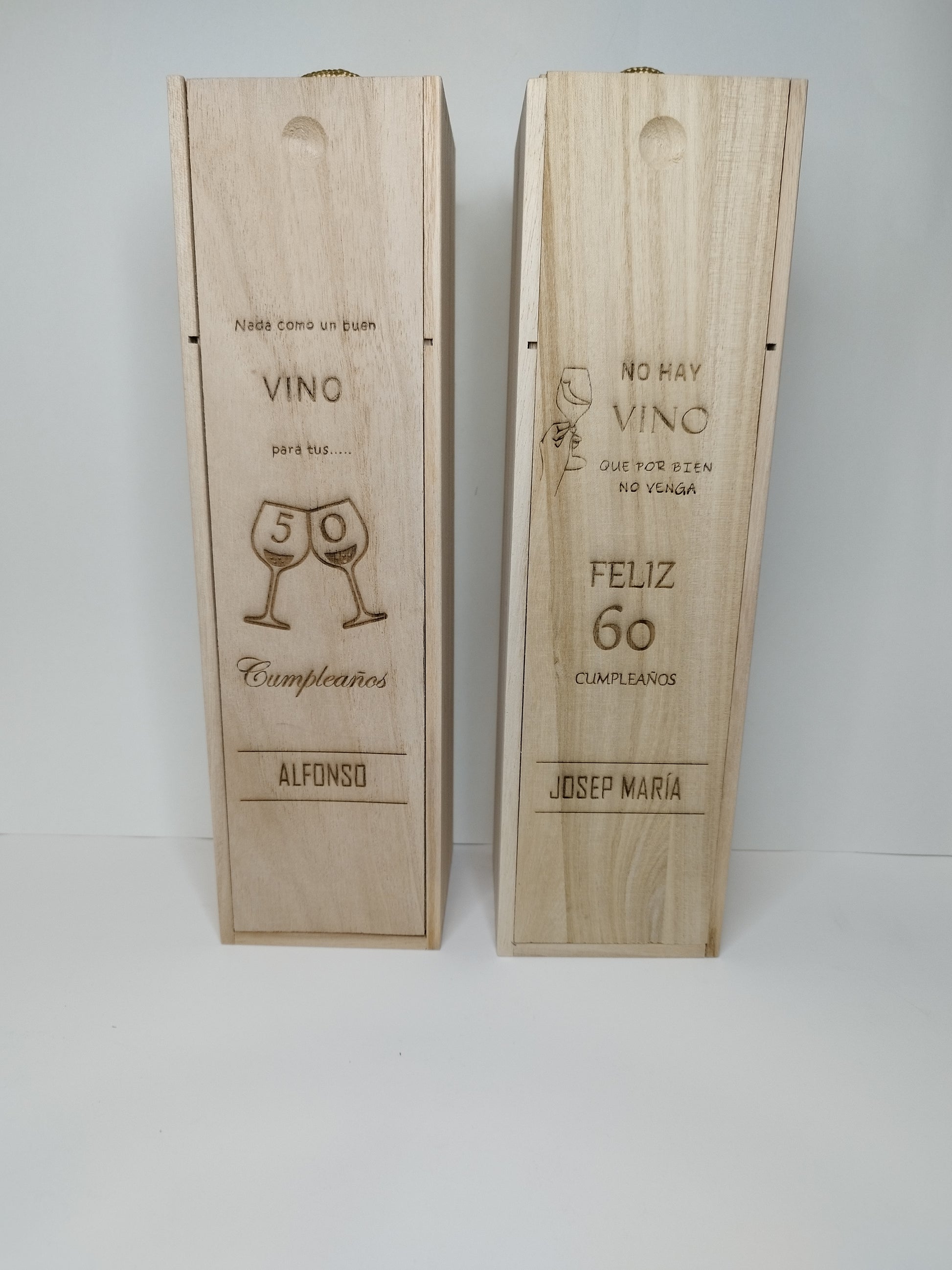 regalos personalizados para cumpleaños, caja de vino personalizada, caja de madera para vino personalizada