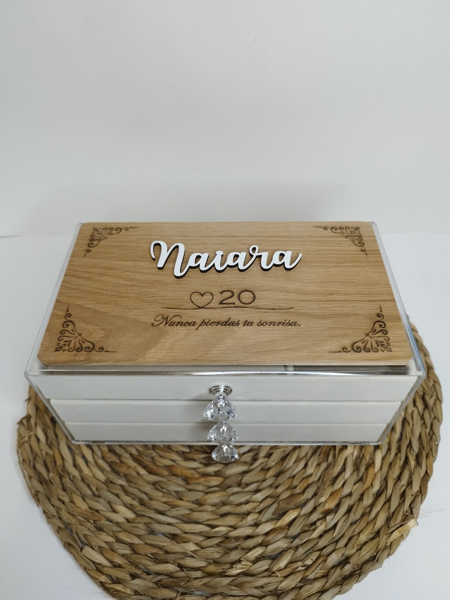 JOYERO DE TERCIOPELO PERSONALIZADO