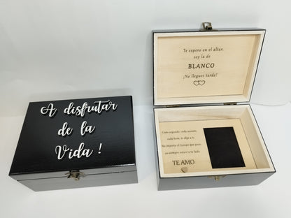 CAJA DE RELOJ PERSONALIZADA, caja  para reloj , caja para novio,regalos personalizados