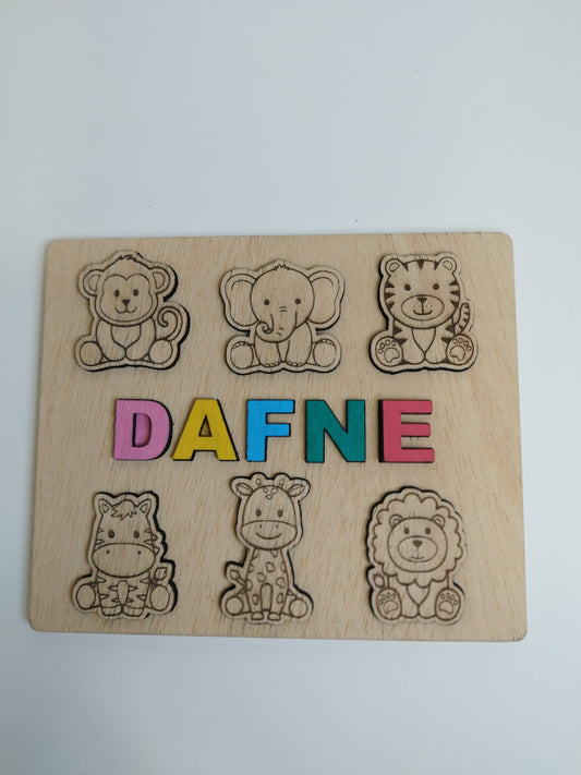 PUZZLE  INFANTIL PERSONALIZADO CON EL NOMBRE