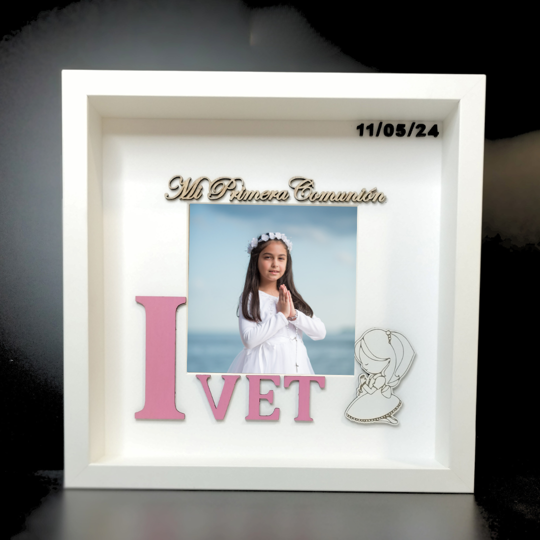 MARCO DE FOTOS PERSONALIZADO COMUNIÓN Y BAUTIZO