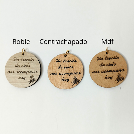 MEDALLA DE MADERA