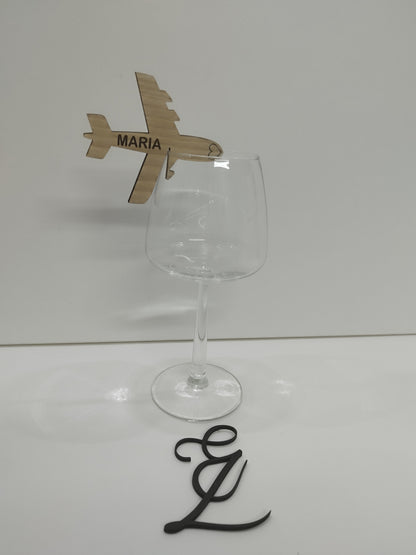 MARCASITIOS PARA COPA O VASO  " AVION"