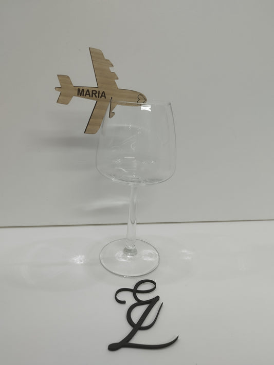 MARCASITIOS PARA COPA O VASO  " AVION"