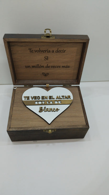CAJA  VINTAGE PARA RELOJ PERSONALIZADA