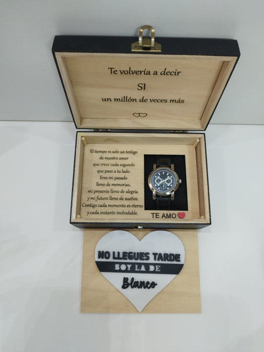 caja para reloj de compromiso,
caja para reloj personalizada, regalo novio, CAJA PARA NOVIO , RELOJ PERSONALIZADO , CAJA PARA RELOJ PERSONALIZADO NOVIO , 
caja para reloj personalizada con nombre

caja para reloj grabada con láser

caja de madera reciclada para reloj personalizada
caja para reloj regalo de aniversario
caja para reloj regalo para hombre elegante
caja personalizada para guardar reloj de lujo
caja para reloj con mensaje grabado
caja para reloj elegante de madera
caja para reloj de hombre 