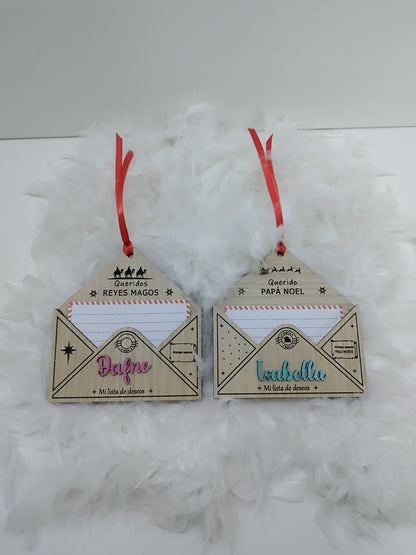 Carta Mágica de Papá Noel
Carta Navideña Personalizada
La Llave de la Navidad 
Carta de los Deseos
Carta Dorada a Papá Noel
Carta Estrella de Navidad
Mensaje para Papá Noel
Carta Encantada
Carta Premium de Papá Noel
Recuerdo Mágico de Navidad